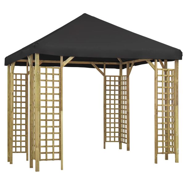 vidaXL Gazebo 3x3 m antracite