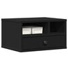 vidaXL Suporte de impressora 40x32x22,5 cm derivados madeira preto