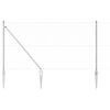 vidaXL Poste de Cerca Prateado 10 x 1,4 m (malha de 25 mm) A&ccedil;o
