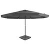 vidaXL Guarda-sol de jardim com base port&aacute;til antracite