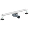 vidaXL Ralo de Chuveiro 360&deg; com Modelo Slim Prateado 50 cm