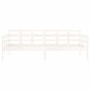 vidaXL Sofá-cama 90x190 cm madeira de pinho maciça branco