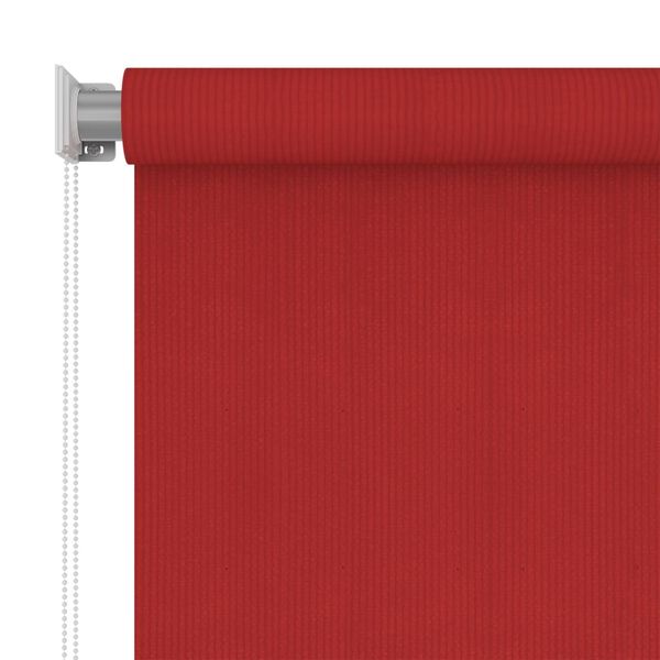 vidaXL Estore de rolo para exterior PEAD 120x230 cm vermelho