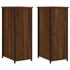 vidaXL Mesas de cabeceira 2 pcs derivados de madeira carvalho castanho