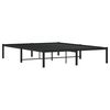 vidaXL Estrutura de cama 140x200 cm metal preto