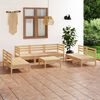 vidaXL 8 pcs conjunto lounge de jardim pinho maci&ccedil;o