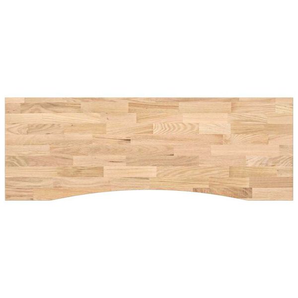 vidaXL Tampo mesa retangular 140x60x2,5 cm carvalho maci&ccedil;o n&atilde;o tratado