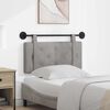 vidaXL Cabeceira Suspensa Cinzento-claro 90 x 55 x 5 cm Veludo