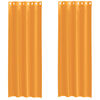 vidaXL Cortinas de voile com ilhós 2 pcs laranja 140x260 cm
