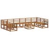 vidaXL Conjunto de Sof&aacute;s para Exterior 11 pcs Natural