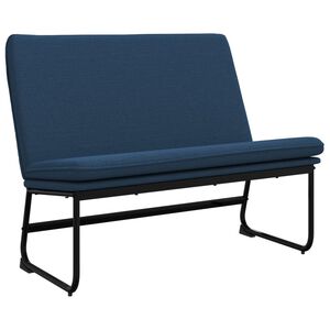 vidaXL Banco 100x75x76 cm tecido azul