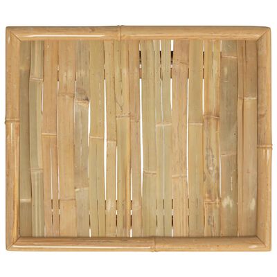 vidaXL Mesa de jardim 65x55x30 cm bambu