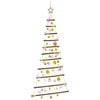 vidaXL &Aacute;rvore de Natal pendurada com bolas 150 cm 80 LED Multicolorido