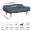 vidaXL Cama para cães 70x40x24 cm tecido cinzento-escuro