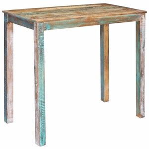 vidaXL Mesa de bar 110 x 55 x 100 cm Madeira Recuperada Maci&ccedil;a