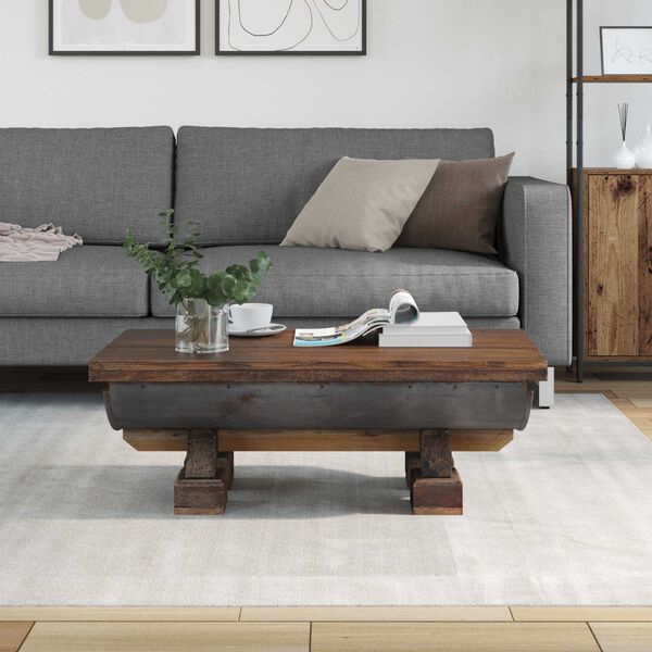 vidaXL Mesa de centro Natural 90 x 50 x 35 cm madeira