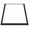vidaXL Pernas para mesa de jantar em V 3 pe&ccedil;as, pretas, 100x(72-73,3) cm, a&ccedil;o