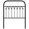 vidaXL Cabeceira de substitui&ccedil;&atilde;o 75 cm metal preto