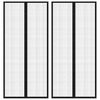 vidaXL Cortinas de porta anti-insetos magn&eacute;ticas 2 pcs 210x90cm preto