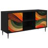 vidaXL Gabinete para TV BONN 102 x 33 x 51 cm Carvalho Preto