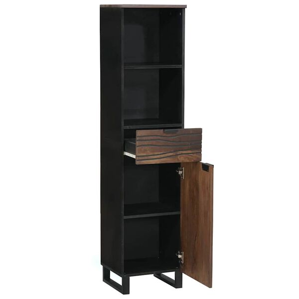 vidaXL Arm&aacute;rio para Pia de Banheiro Nogueira 38 x 33 x 160 cm