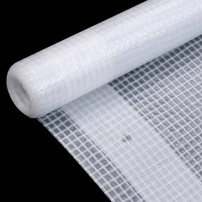 vidaXL Lonas em tecido imitação de gaze 2 pcs 260 g/m² 4x3 m branco