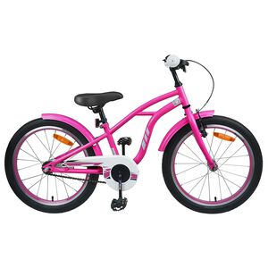 vidaXL Bicicleta Infantil 20 Polegadas para 6-11 Anos Rosa Escuro