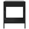 vidaXL Mesa de cabeceira com luzes LED Infinity 40x40x49 cm preto