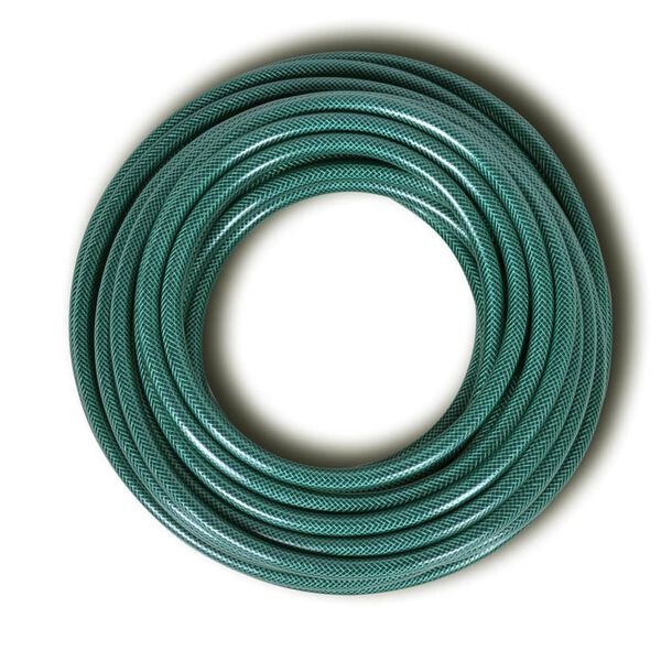 vidaXL Mangueira flex&iacute;vel p/ rega de jardins e irriga&ccedil;&atilde;o 25m PVC verde