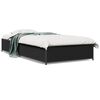 vidaXL Estrutura de cama 100x200 cm derivados de madeira/metal preto