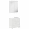 vidaXL Conjunto de M&oacute;veis para Banheiro TULUM 2 unid. Branco Brilhante