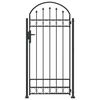 vidaXL Poste de Cerca ASSEN 200 x 88 x 14 cm A&ccedil;o Cinzeto Tranc&aacute;vel
