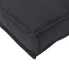 vidaXL Conjunto de Almofadas para Palete 2 pcs Preto 120 x 40 x 8 cm