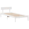 vidaXL Cama sem colchão 90x200 cm madeira de pinho maciça branco
