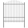 vidaXL Cerca para Jardim 5 pcs Cinzeto 170 x 215 cm A&ccedil;o revestido a p&oacute;