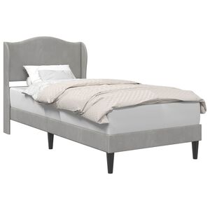 vidaXL Estrutura da Cama Cinzento-claro 80 x 200 cm Veludo