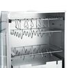 vidaXL Defumador BBQ c/ aparas madeira 44,5x29x110 cm aço galvanizado