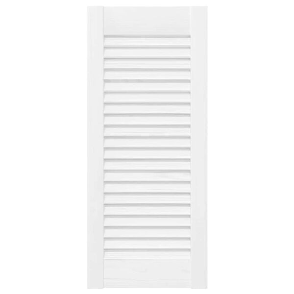 vidaXL Porta de arm&aacute;rio com design de persiana 61,5x29,5 cm branco