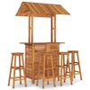vidaXL 5 pcs conjunto de bar para jardim madeira de ac&aacute;cia maci&ccedil;a