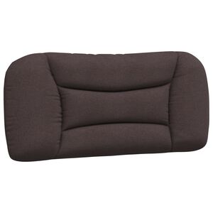 vidaXL Almofad&atilde;o de cabeceira Hvar 80 cm tecido castanho-escuro
