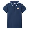 vidaXL Polo para crian&ccedil;a azul-escuro 92