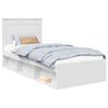 vidaXL Estrutura da Cama Branco 75 x 190 cm Madeira de Pinheiro S&oacute;lida