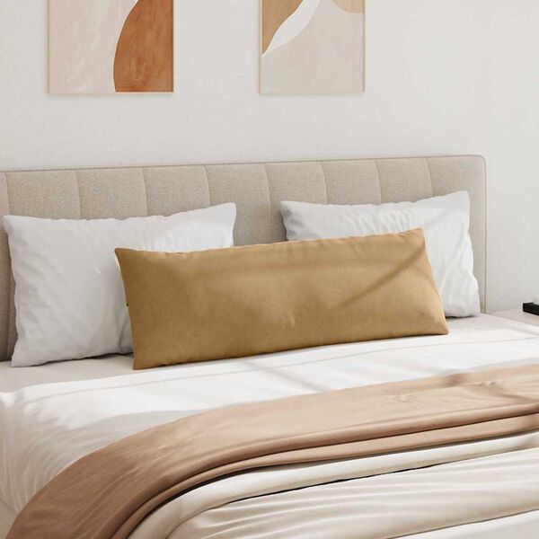 vidaXL Travesseiros de Sof&aacute; 2 pcs Castanho 120 x 40 cm