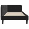 vidaXL Estrutura de Cama de Canto Preto 90 x 200 cm Veludo