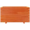 vidaXL Vaso/floreira de jardim 90x40x49,5 cm pinho maci&ccedil;o castanho mel