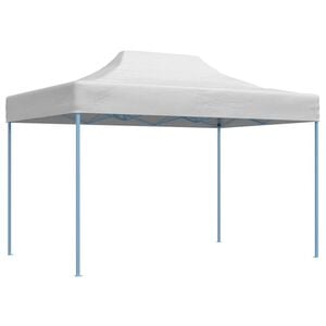 vidaXL Tenda dobr&aacute;vel profissional para festas 280x410x315 cm a&ccedil;o branco