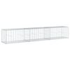 vidaXL Cesto gabi&atilde;o com cobertura 300x50x50 cm ferro galvanizado