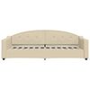 vidaXL Sof&aacute;-cama com colch&atilde;o 80x200 cm tecido cor creme