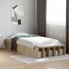 vidaXL Estrutura de cama 75x190cm derivados de madeira carvalho sonoma