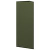 vidaXL Vaso/floreira triangular 2 pcs 30x26x75 cm a&ccedil;o verde-azeitona